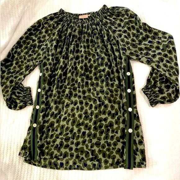 Rungolee Silk Green Savannah Tunic M - Picture 6 of 6